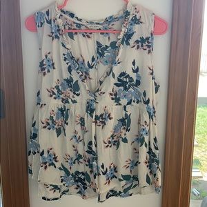 Lucky Brand Floral Tank Blouse